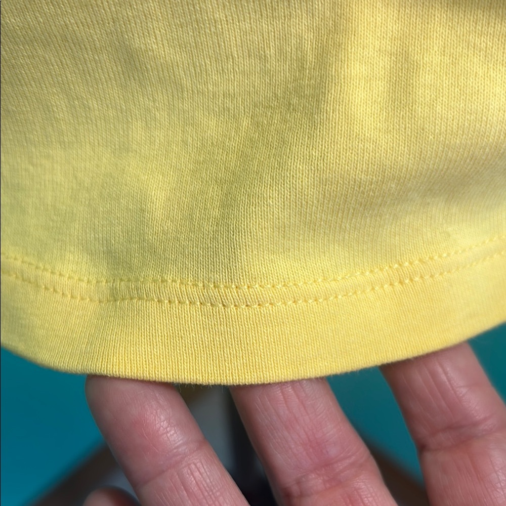 Christopher & Banks Yellow Lace-Up Women's Top - Picture 4 of 9